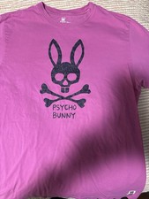 Psycho Bunny Rare Pink T-shirt Sz 6 Medium Large Shirt