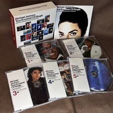 MICHAEL JACKSON Tour Souvenir CD Single JAPAN-ONLY 5 x 5" CD BOX SET ESCA-5703~7