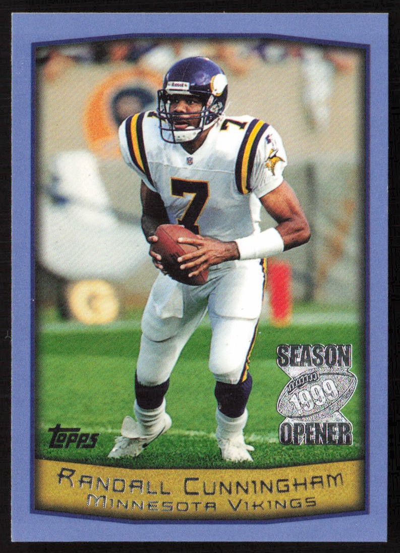 1999 Topps Season Opener Randall Cunningham #74 Minnesota Vikings