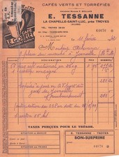 10 TROYES torrefacteur TESSANNE 1942 cafe