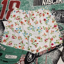 Vintage 90s Floral Pleated Mom Shorts Size 16 29x5 Relaxed Cotton Cottagecore
