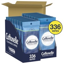 Cottonelle Flushable Wipes, 24 Individually Wrapped Packs, 14 Wipes Each Pack 3