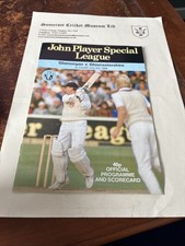 John Player League Programme 1986 - Glamorgan v Gloucestershire