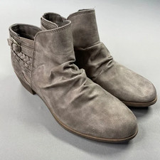 NUOVO Sugar Shoes donna 10 marroni ecopelle Tali stivaletti stivaletti boho indie