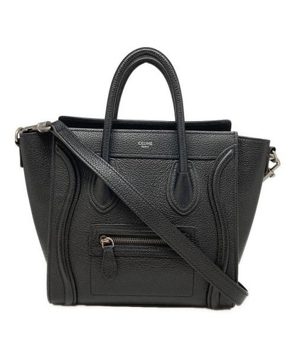 CELINE Luggage Nano Shopper Handbag W-AT-2291 #550