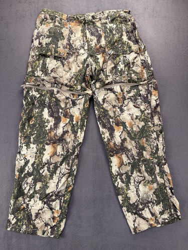 Natural Gear Camo Convertible Pants 2XL Zip-Off Nylon Cargo Adjustable Outdoor - Picture 7 of 12