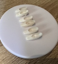 Palitoy Pippa doll Topper Dawn assorted shoes 3 pairs of white plastic 1970s 