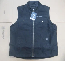 DRI Duck Trek 5068 Mens Size Large UPS Black Cotton-Canyon and Sherpa Lined Vest