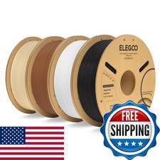 ELEGOO PLA Plus Filament 1.75mm Bundle 4KG, PLA Tough 3D Printer Filament