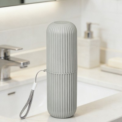 Travel Dental Organizer with Toothbrush Mouthwash Rinse and Toothpaste Storage