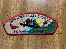 Vintage Boy Scout Patch Ohio River Valley Council CSP JSP 1993 National jamboree