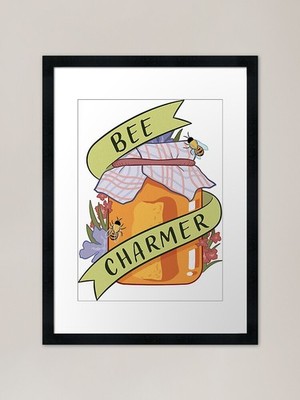 Bee Charmer (gebratene grüne Tomate Col gerahmtes Wandbild Poster Leinwanddruck Bild