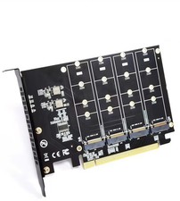 Rongdeson LM417 Quad NVMe SSD to PCIe Adapter w/o Bifurcation