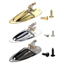 Reinforced Copper Steel Guitar Input Jacks Plate With Serrated Washer and Screws