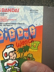 Dig Dug II 2 (Nintendo NES Cartridge) Tested & Working Free Shipping