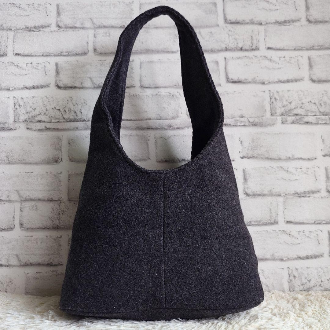 Miu Miu 90s Archive Wool One Shoulder Bag Gray Authentic — image 3