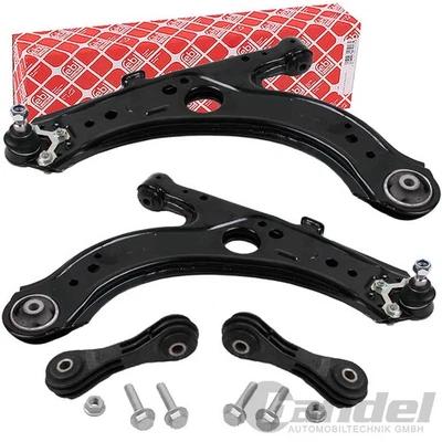 2x FEBI Bras de Commande + Biellettes pour AUDI A3 8L VW Golf 4 - Photo 1/4