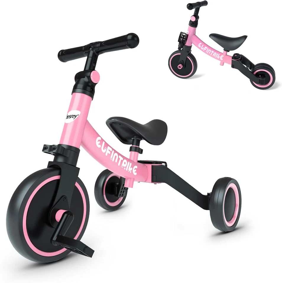 Bicicleta de Equilibrio para Niños Pequeños 1-5 Años, con Pedal Juguetes de Bicicleta para Niños,Portátil 3.3kg Foto 2 de 4