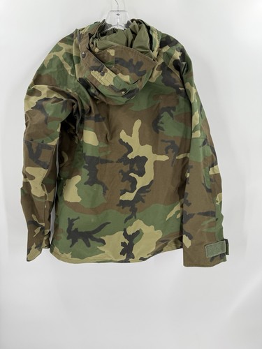 US Army ECWCS Parka Jacket Mens Small Woodland Camo Cold Weather Hooded Military - Picture 4 of 9