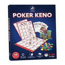 Poker Keno Game Set with Cards and Chips,24 T...