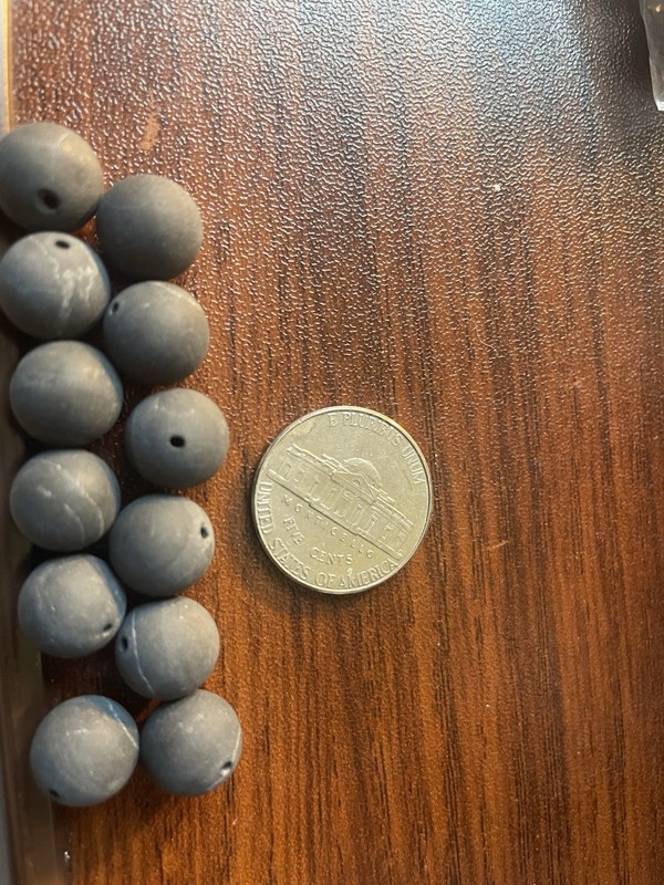 Antique African Black Agate Beads