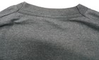 Gray VTG men’s shirt XLT with tall 80s pocket and single stitch detail on collar, shown from the back on a white surface.