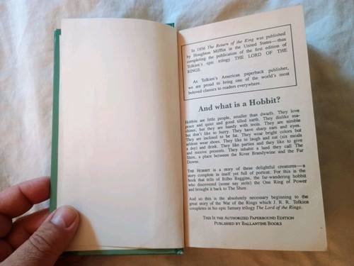 RARE HARDCOVER The Hobbit By J.R.R. Tolkien 1982 Ballantine Everbind Books - Picture 8 of 17