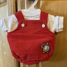 Vintage 1980s Cabbage Patch Kids Doll Red Corduroy Elephant Romper & CP Shirt. — photo 3