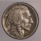 Buffalo Nickel. 1934 D. Very Fine. Lot # 9063-204-29