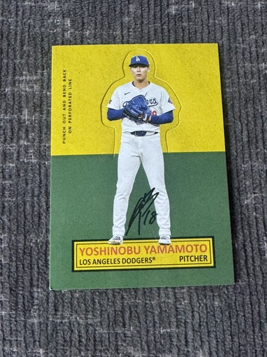 Yoshinobu Yamamoto #64SU-14 2025 Topps Archives 1964 Topps Stand-Ups card