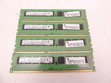 Lot Of 4 Matched Samsung 4GB PC3-14900E M391B5173QH0 Unbuffered ECC Ram
