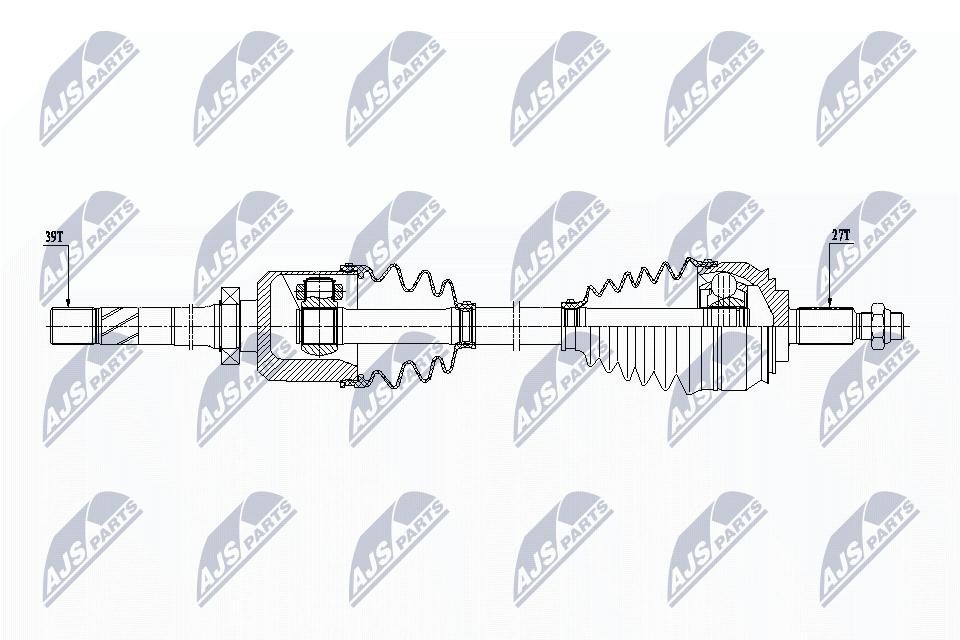 NPW-RE-155 NTY Drive Shaft for RENAULT - Image 2