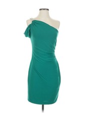 Xscape Women Green Cocktail Dress 4 Petites