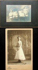 TWO Awesome Cabinet Photos Of Children - E-12