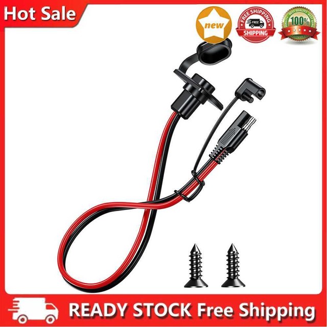 1pc Battery Charger Extension Adapter Wire SAE to SAE Female Cord 12AWG 1pc Battery Charger Extension Adapter Wire SAE to SAE Female Cord 12AWG