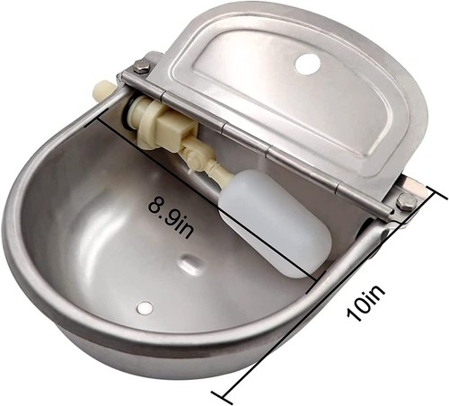 Automatic ProHydrate Stainless Water Bowl Fountain Set - Dog Horses Farm Animals - Picture 7 of 13