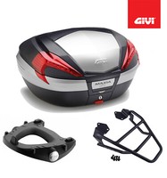 Givi Koffer Kit Schwarz V56N + Platte Yamaha Tenere 700 2022 2023 2024