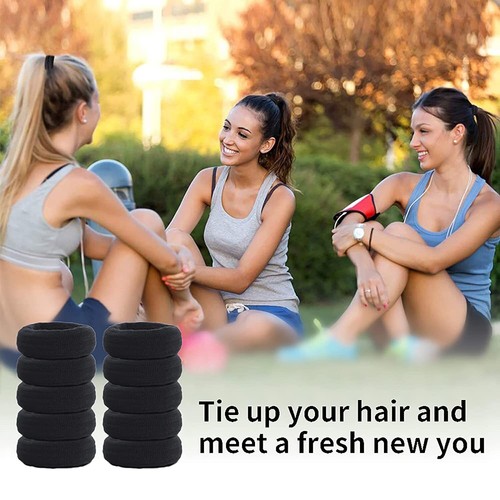 10Pcs Large Hair Ties Bands Elastic Thick for Women Girl Ponytail Holders Simply - Picture 5 of 23