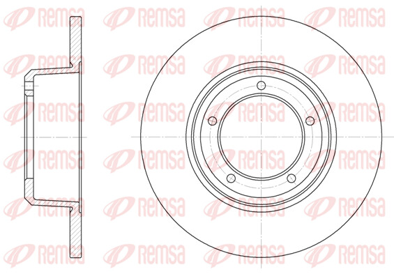 Remsa 2X Bremsscheibe Vorne Ø298 Mm Voll FüR Land Rover Defender Station Wagon-image