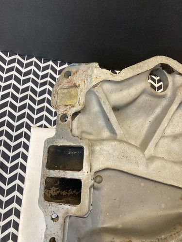 Small Block Chevy Aluminum 2-Barrel Intake Manifold Original GM 14007374 - Picture 16 of 21