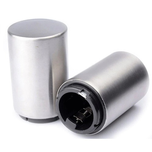 Pocket Stainless Steel Bottle Opener Automatic Push Down Soda Beer Cap Open IW - Picture 4 of 12