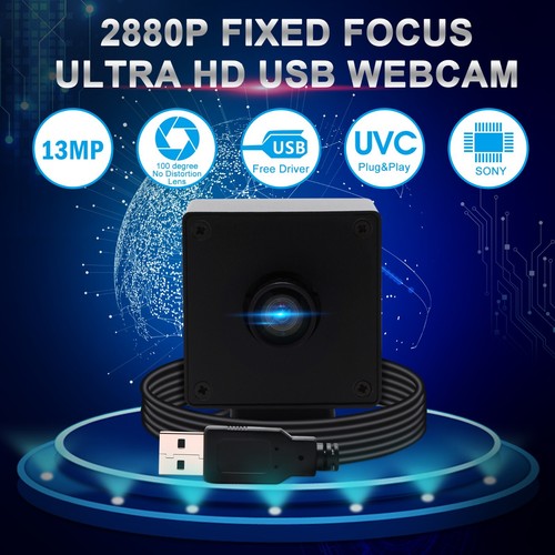 ELP HD USB Camera 13Megapixel IMX214 Mini HD Webcam w/ No Distortion Lens - Picture 5 of 13
