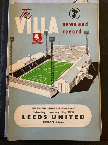 Aston Villa HOME & AWAY 1958/59 1959/60 1960/61 1961/62 1962/63 League & Cup - Picture 33 of 105