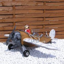 Nostalgie Retro Flugzeug Kunststoff Modell Figur Statue Skulptur Luftfahrt neu