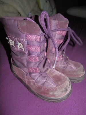 elefanten winter stiefel schuhe boots 22 ( 21 ) WMS M IV lila echt leder wolle