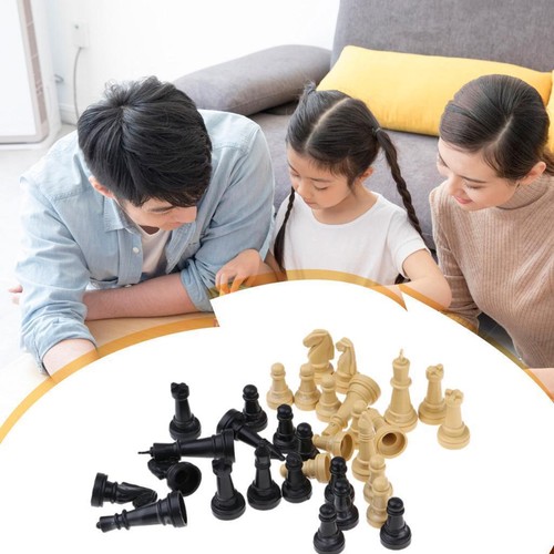 32pc 2" Plastic Chess Pieces Only Board Game Checker Pawns Accessories - Picture 6 of 7