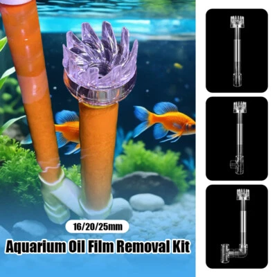 DIY Aquarium Skimmer Spin Surface Inflow Outflow Filter Cleaning Fish Tank.