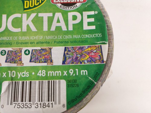 Graffiti Duck Tape Roll Craft Tape 10 Yards - New - Sealed - Picture 7 of 7