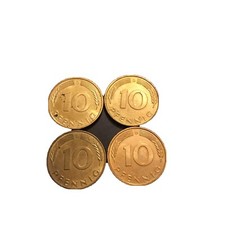 Pakiet 10 fenigów sztuk; 4x 1996 D ; obieg