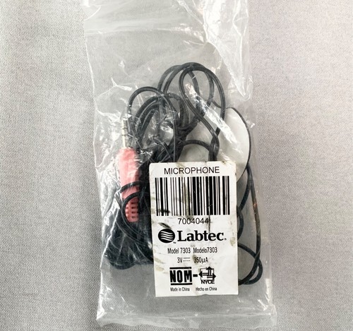 MICROFONO VINTAGE LABTEC 7004044 MODELLO 7303 PEEL & STICK PC PORTATILE UNIVERSALE - Foto 2 di 3